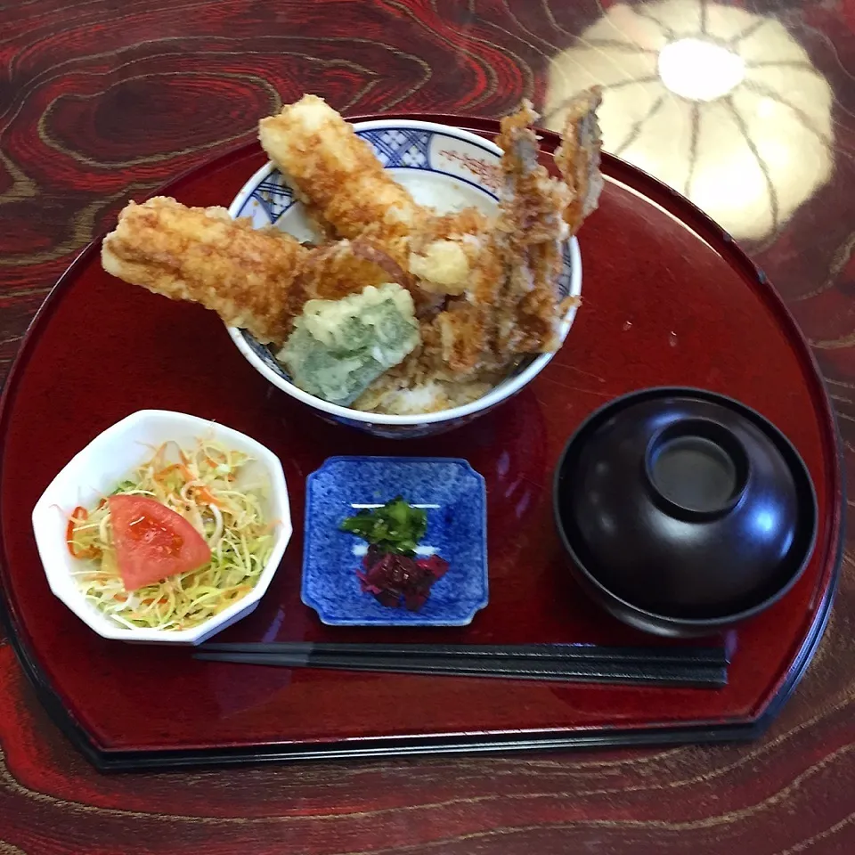 Snapdishの料理写真:あなご天丼|yakinasuさん