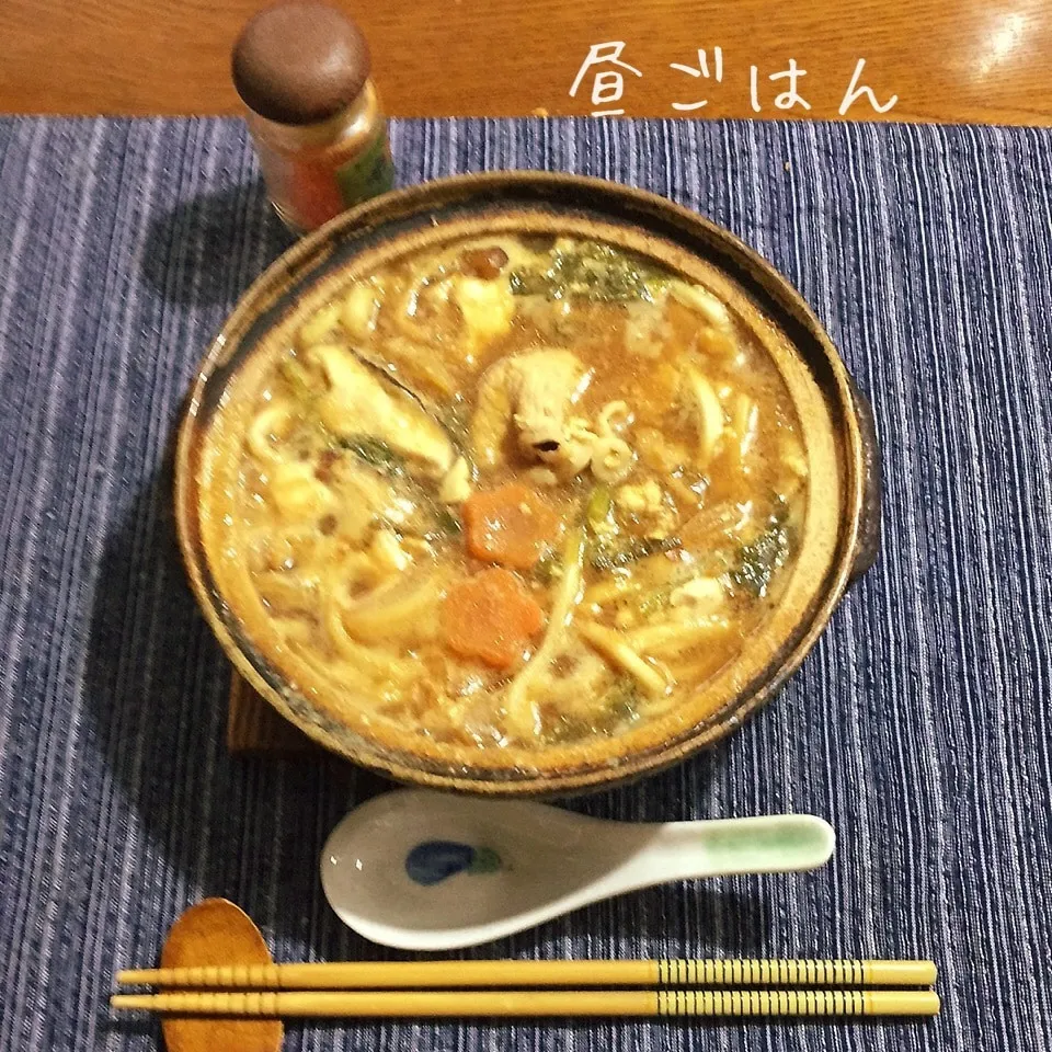 豆乳鍋リメイク味噌煮込みうどん|yakinasuさん