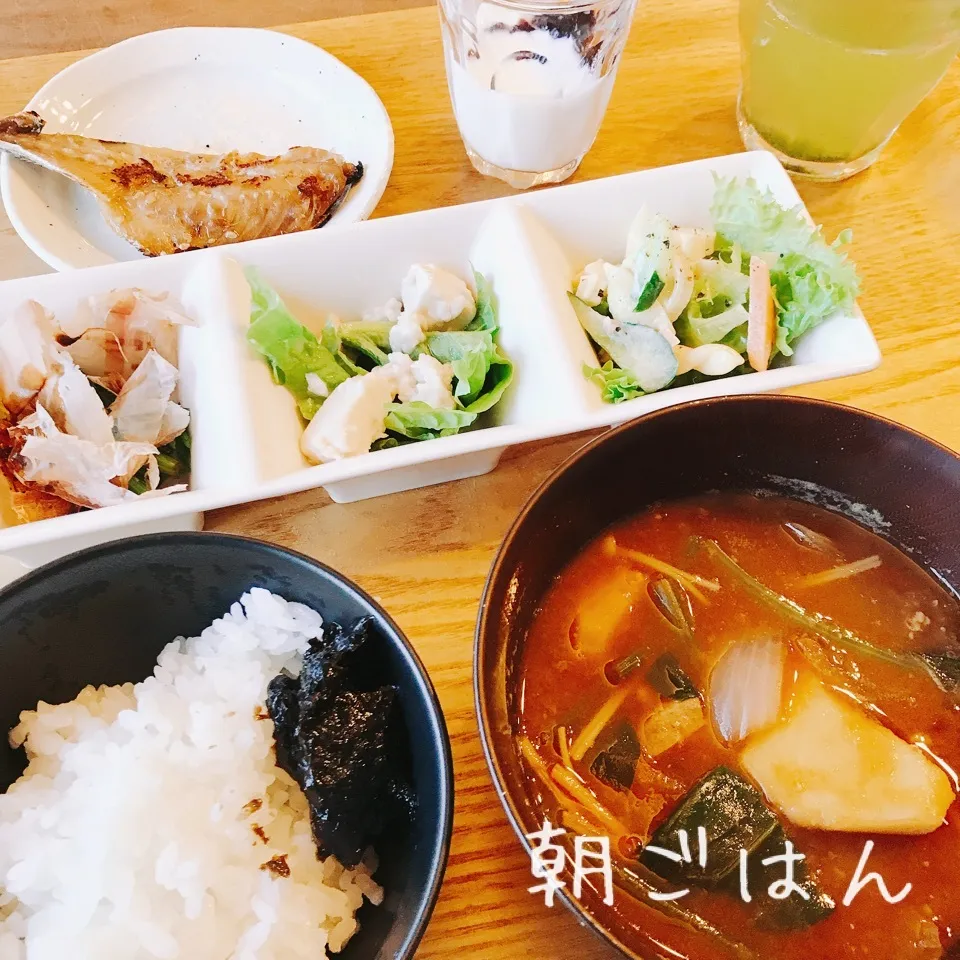 Snapdishの料理写真:朝 2018.4.5|ささなおさん