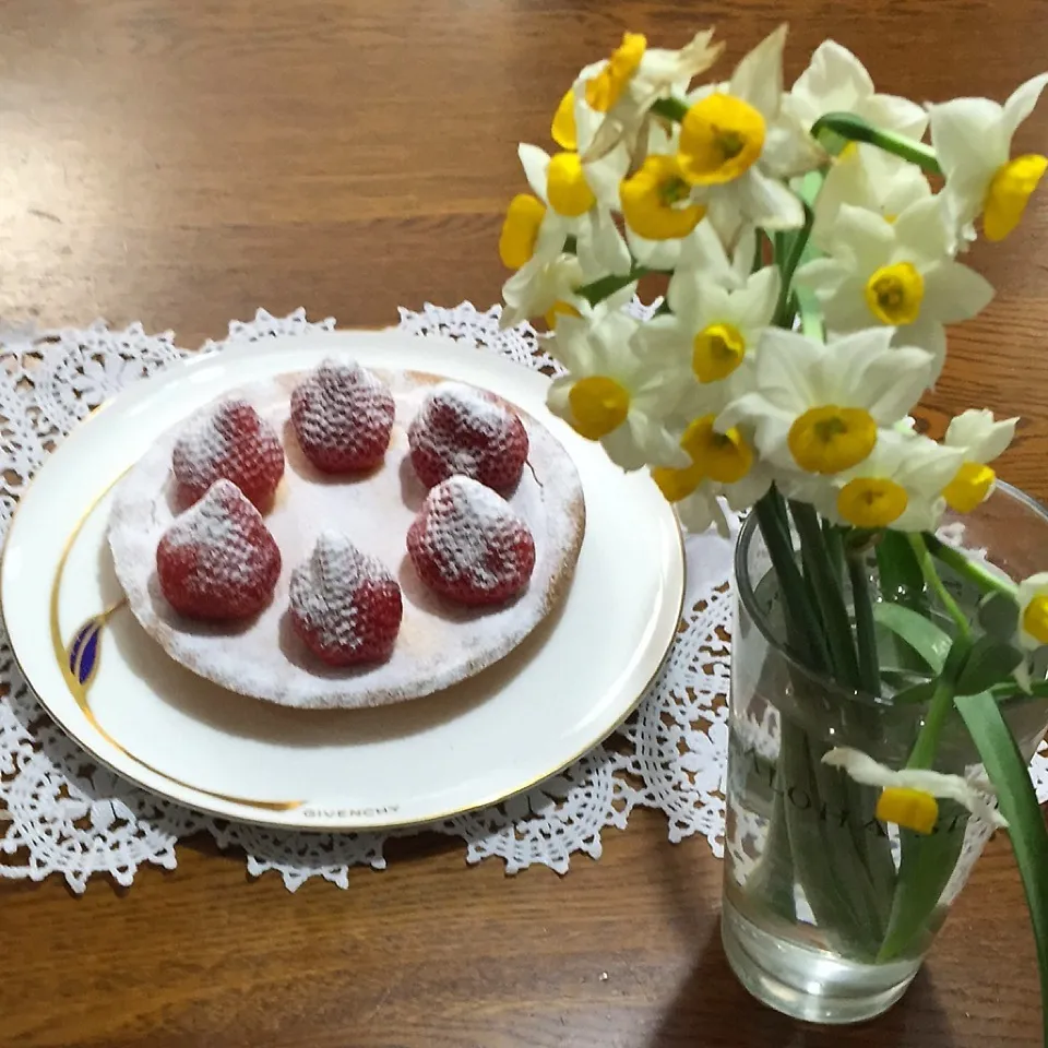 ももむさん。ハピバ！甘王のっけチーズケーキ|yakinasuさん