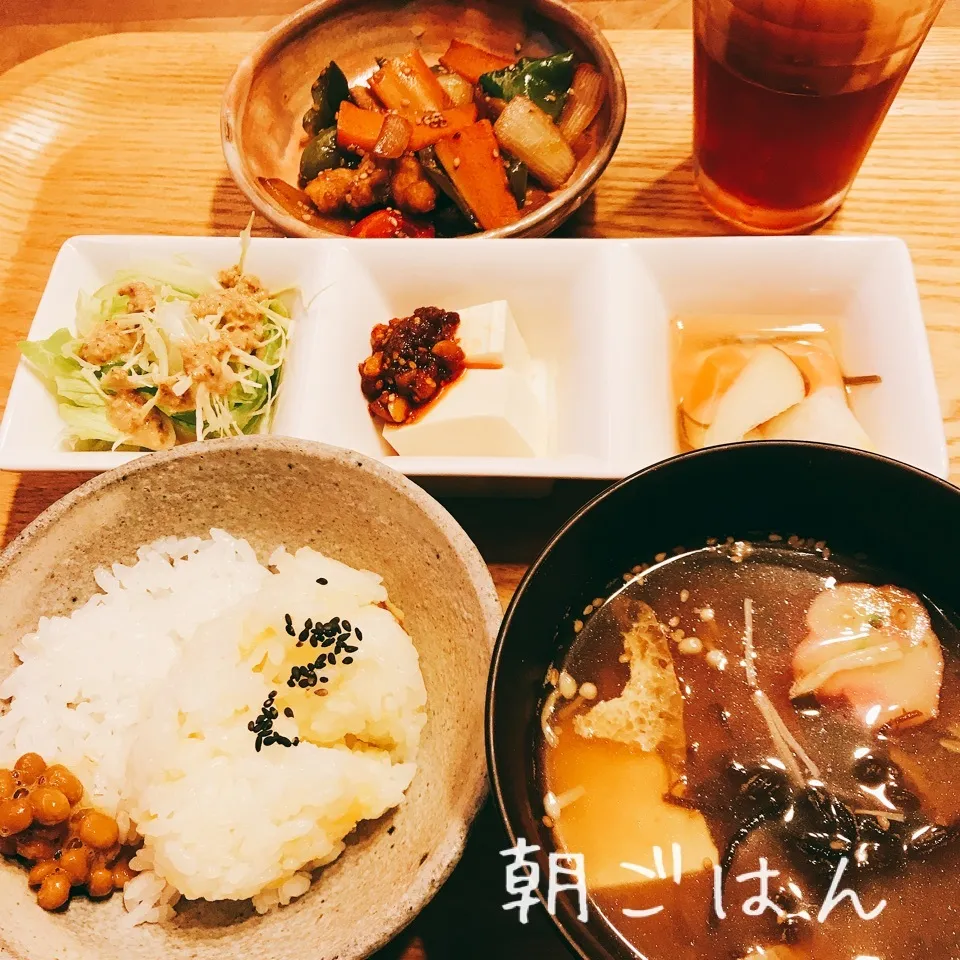 Snapdishの料理写真:朝 2017.11.9|ささなおさん