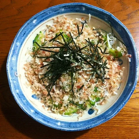 シラスゴーヤの海苔おかか麺つゆかけ|yakinasuさん