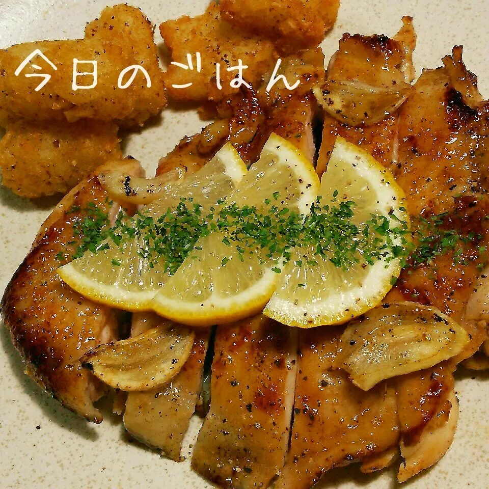 鶏肉のレモンペッパーステーキ‼|katsunさん