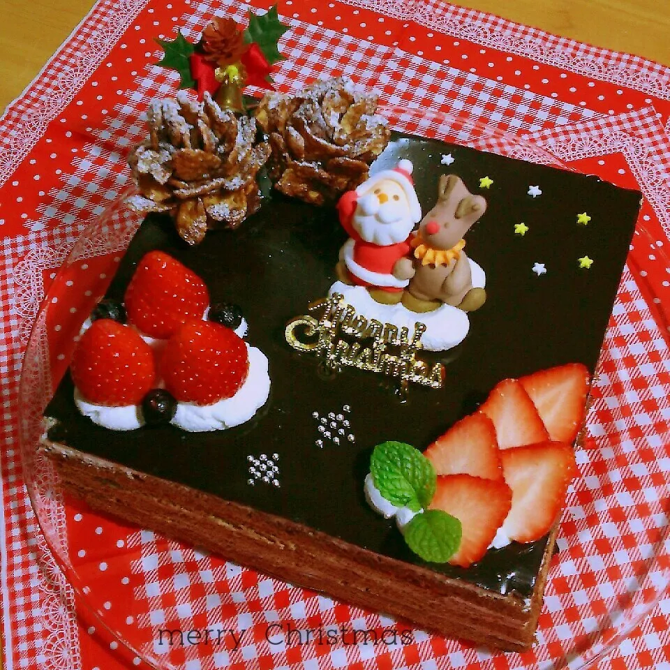 X'masチョコムースケーキ🎄|katsunさん