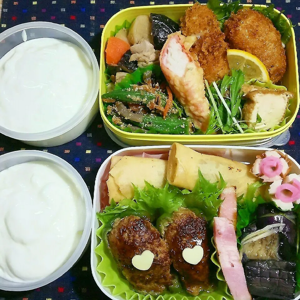 旦那ｻﾝの昼、夜２食のお弁当‼12/19|katsunさん