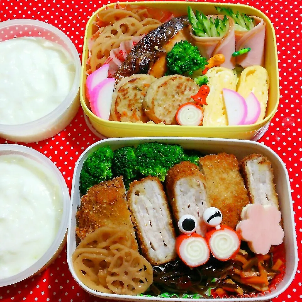旦那ｻﾝの昼と夜の２食弁当11/4|katsunさん