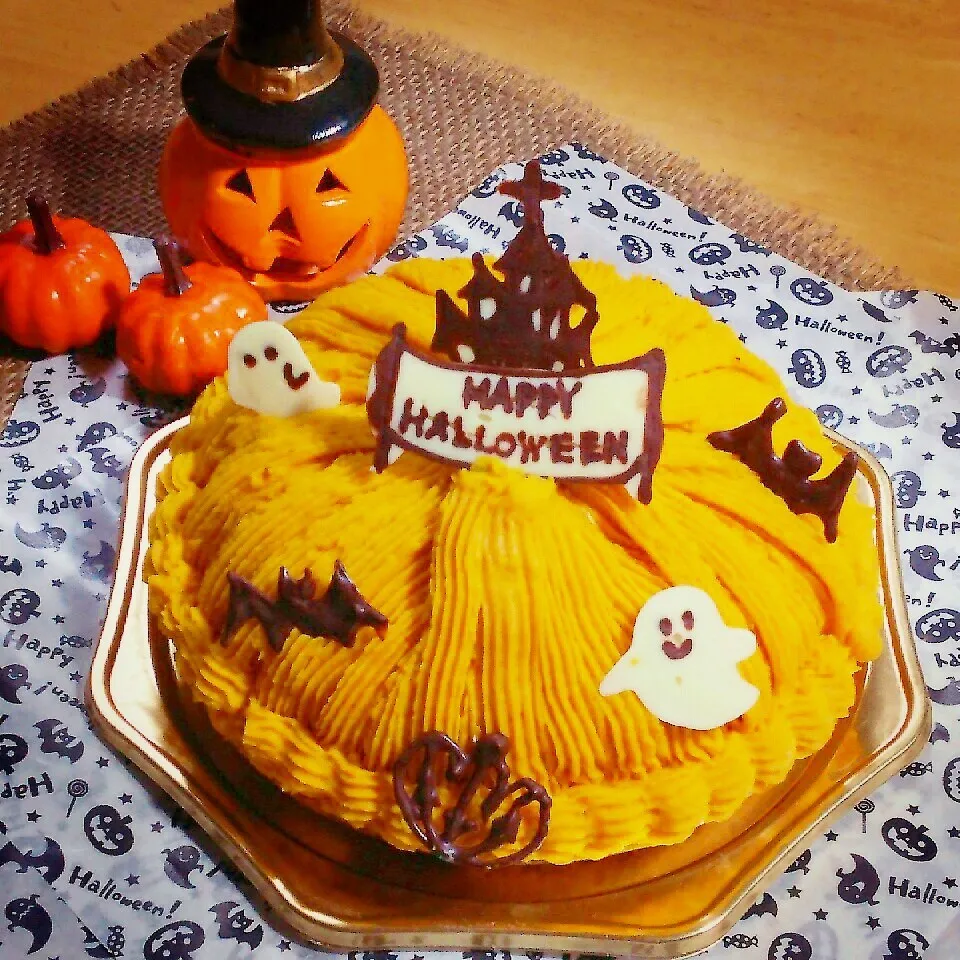 Snapdishの料理写真:プチ記念日に🎵カボチャのタルト🎃|katsunさん