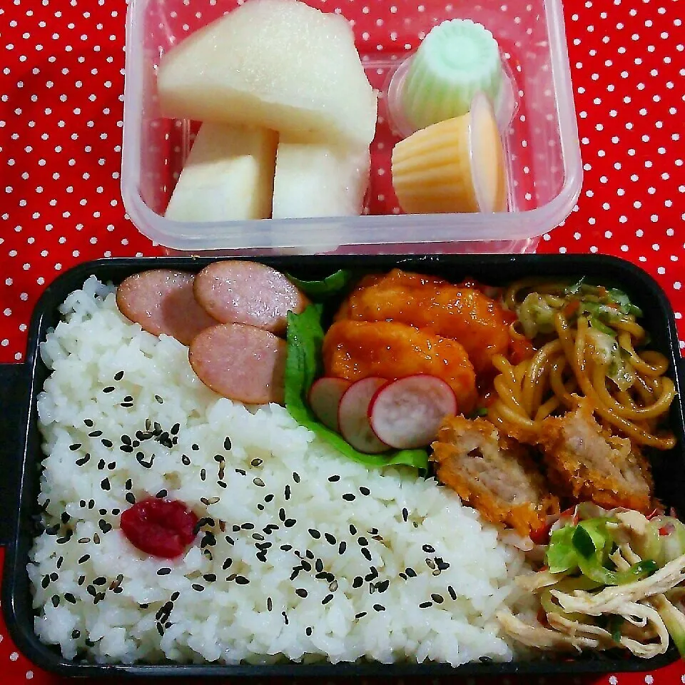 Snapdishの料理写真:中１ムスコ弁当‼10/7|katsunさん