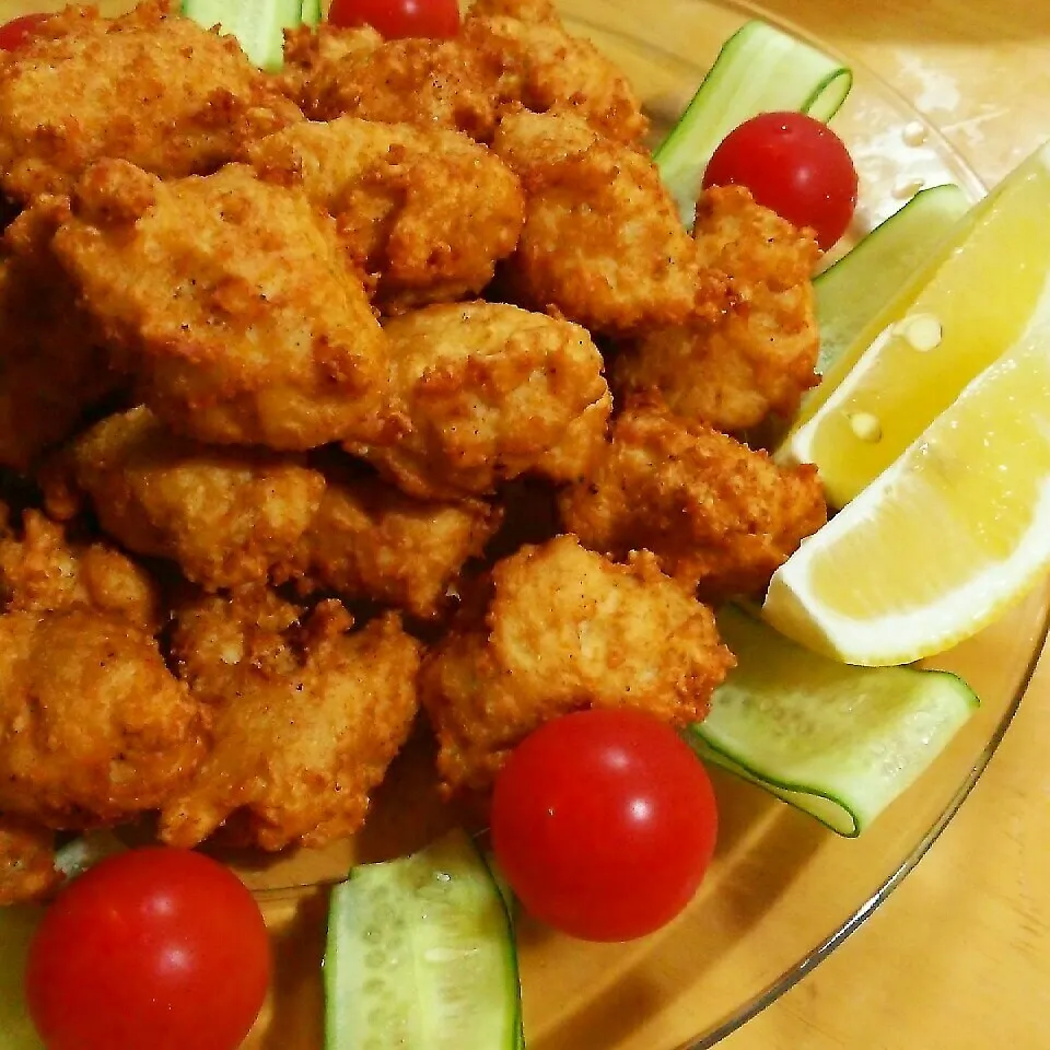 鶏ミンチと豆腐の唐揚げ～トントンさんの真似っこ＊|katsunさん