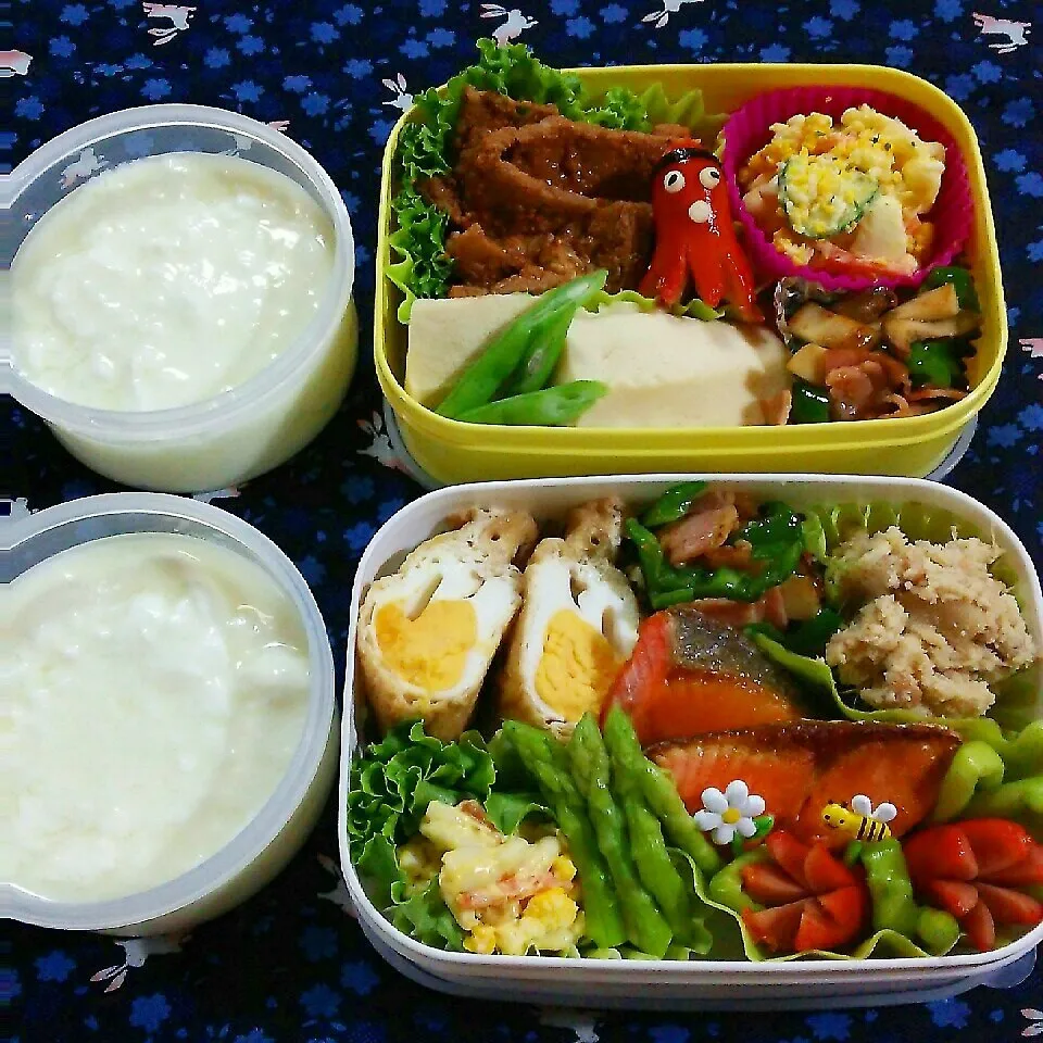 旦那ｻﾝ、昼夜２食のお弁当7/31|katsunさん