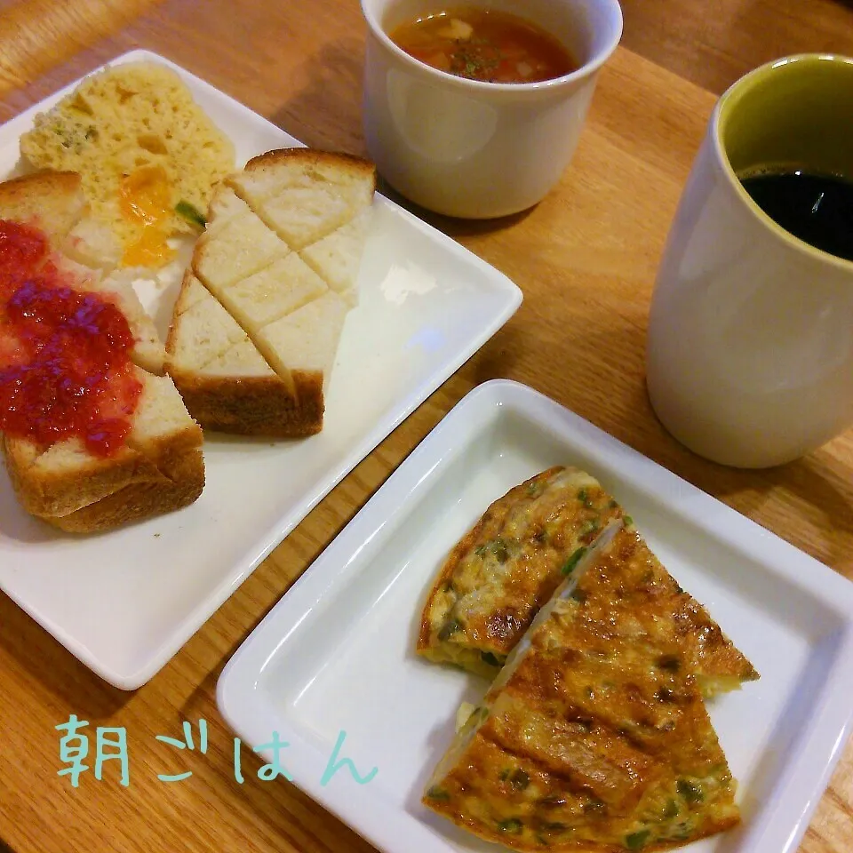 Snapdishの料理写真:朝*2015.9.17|ささなおさん