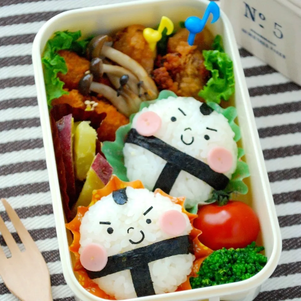 キャラ弁☆コロコロお相撲さんおにぎり|ザッキー☆さん