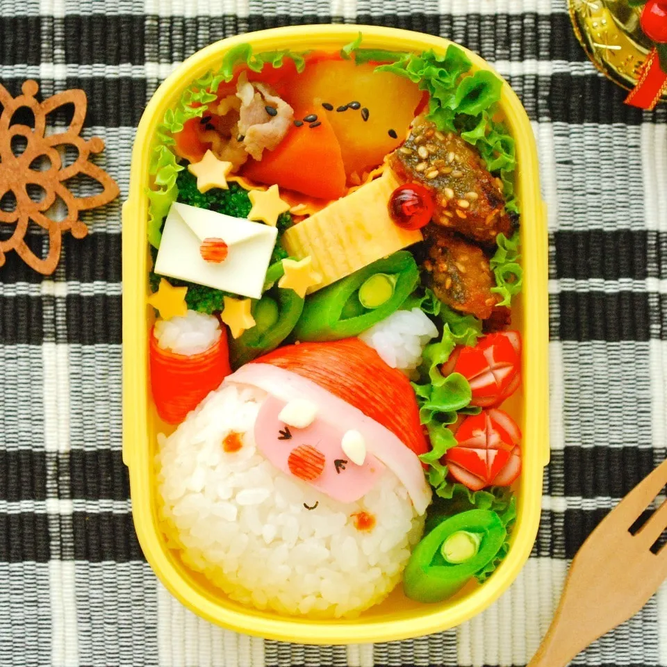 Snapdishの料理写真:クリスマス弁☆お手紙受け取りました！弁当|ザッキー☆さん