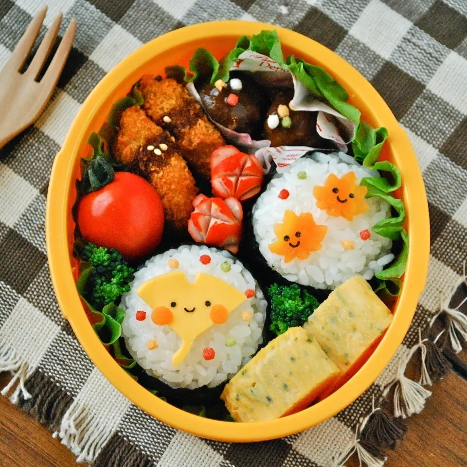 キャラ弁☆落ち葉拾い弁当|ザッキー☆さん