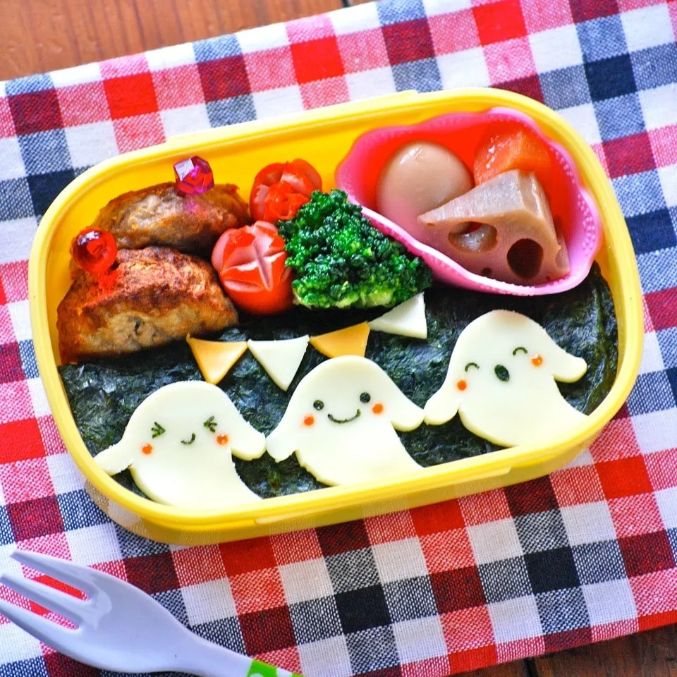 キャラ弁☆ハロウィンおばけ弁当|ザッキー☆さん