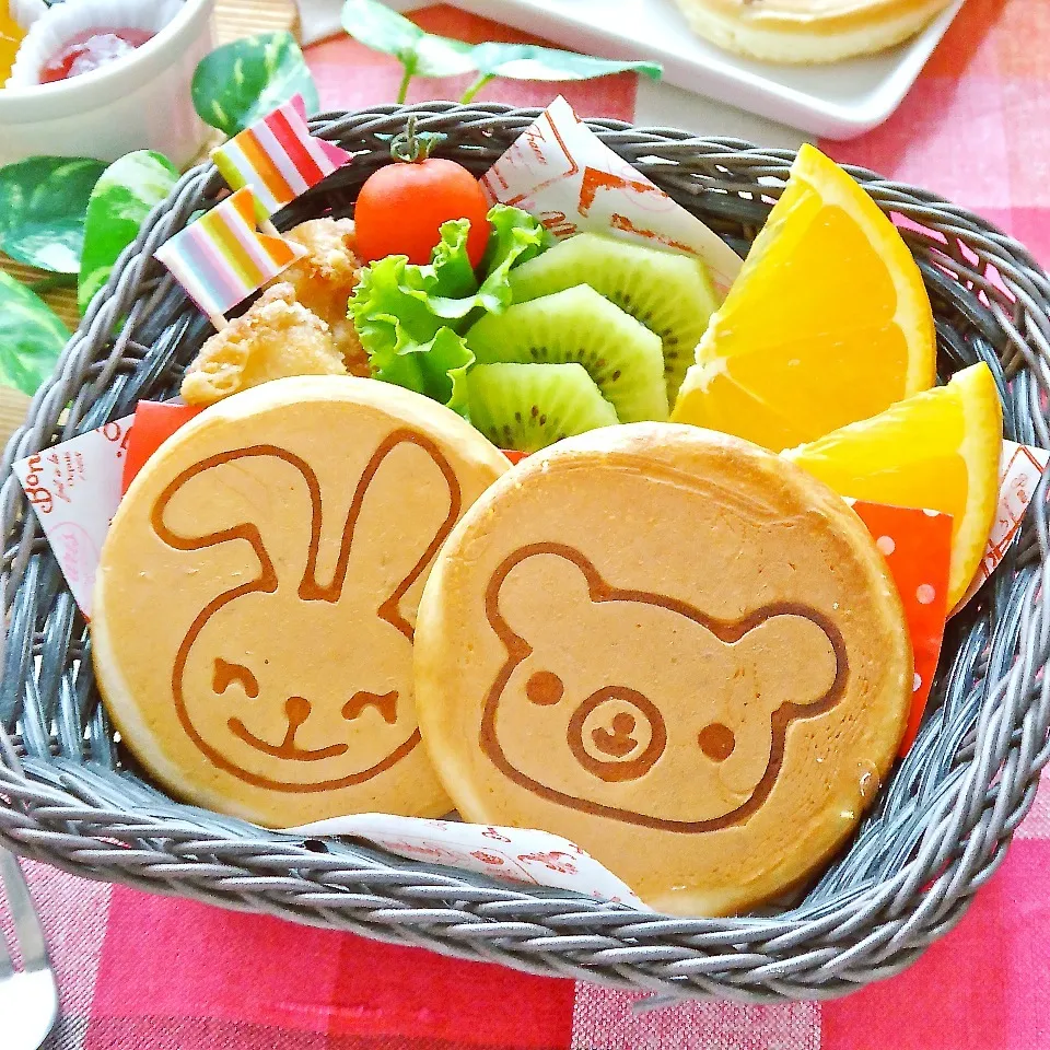 お絵描きパンケーキランチ☆動物編|ザッキー☆さん