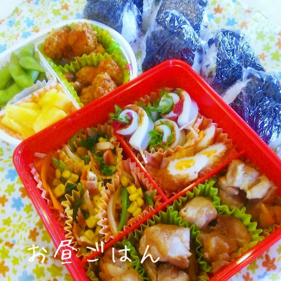 Snapdishの料理写真:お弁当*2015.4.12|ささなおさん