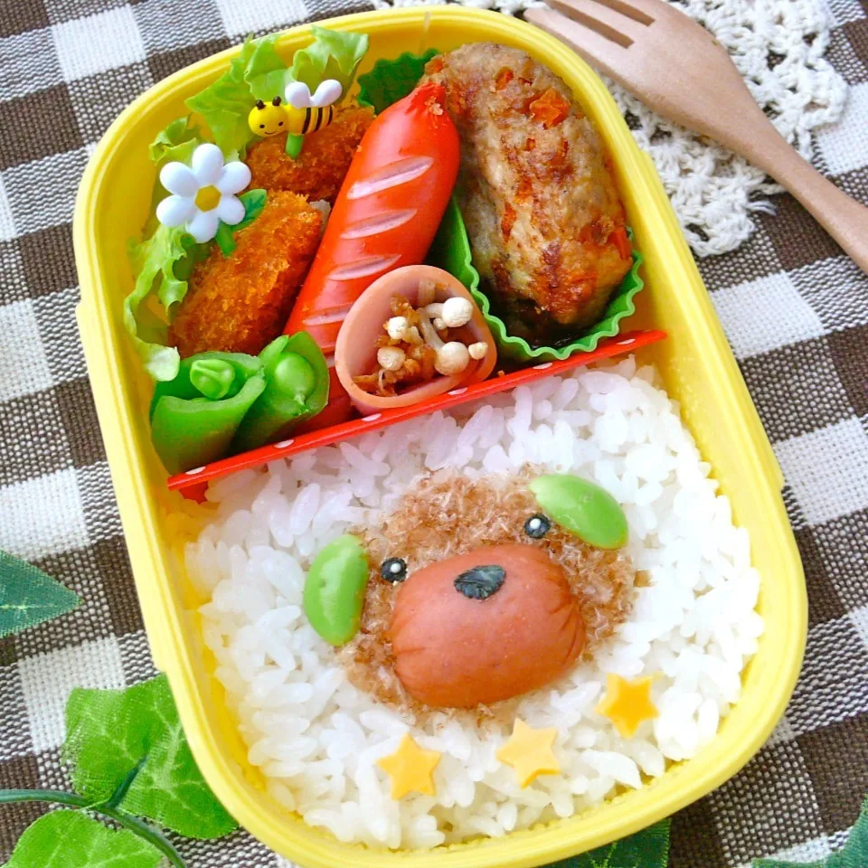 Snapdishの料理写真:キャラ弁☆ブサイク犬|ザッキー☆さん