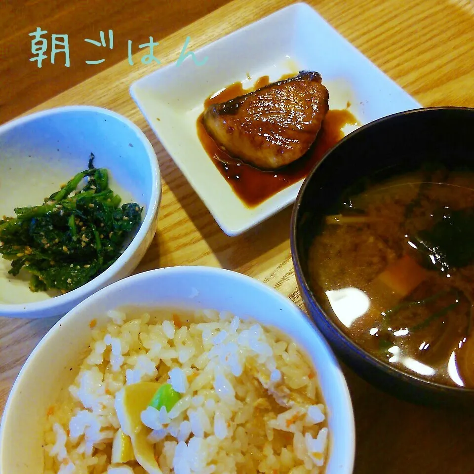 Snapdishの料理写真:朝*2015.4.2|ささなおさん