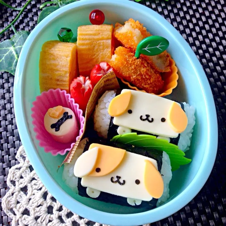 キャラ弁☆ワンちゃん弁当 牛乳パックでポンするだけ！|ザッキー☆さん