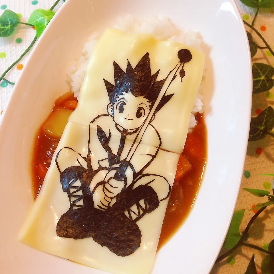 Snapdishの料理写真:キャラカレー☆HUNTERｘHUNTER ゴン☆フリークス|ザッキー☆さん