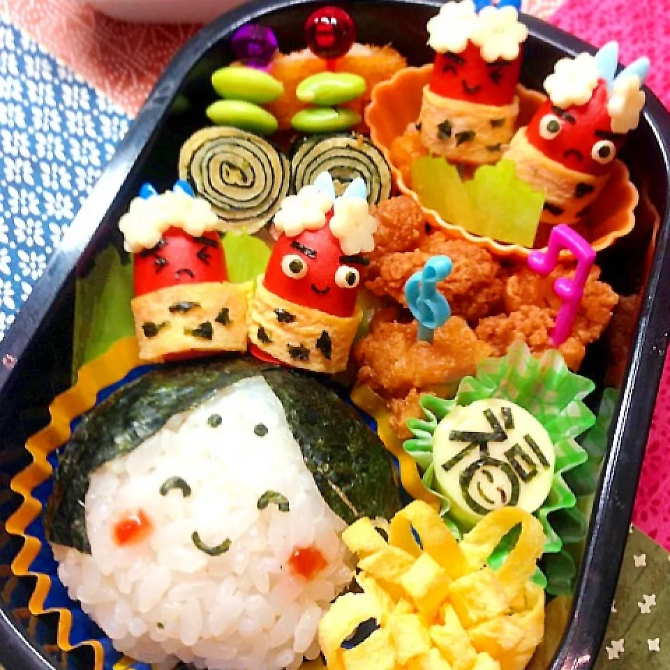 節分弁当 「おかめとチビ鬼ちゃん」|ザッキー☆さん