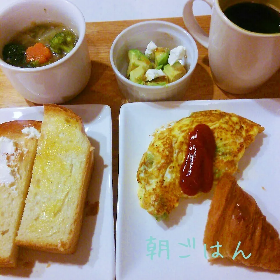 Snapdishの料理写真:朝*2015.2.1|ささなおさん