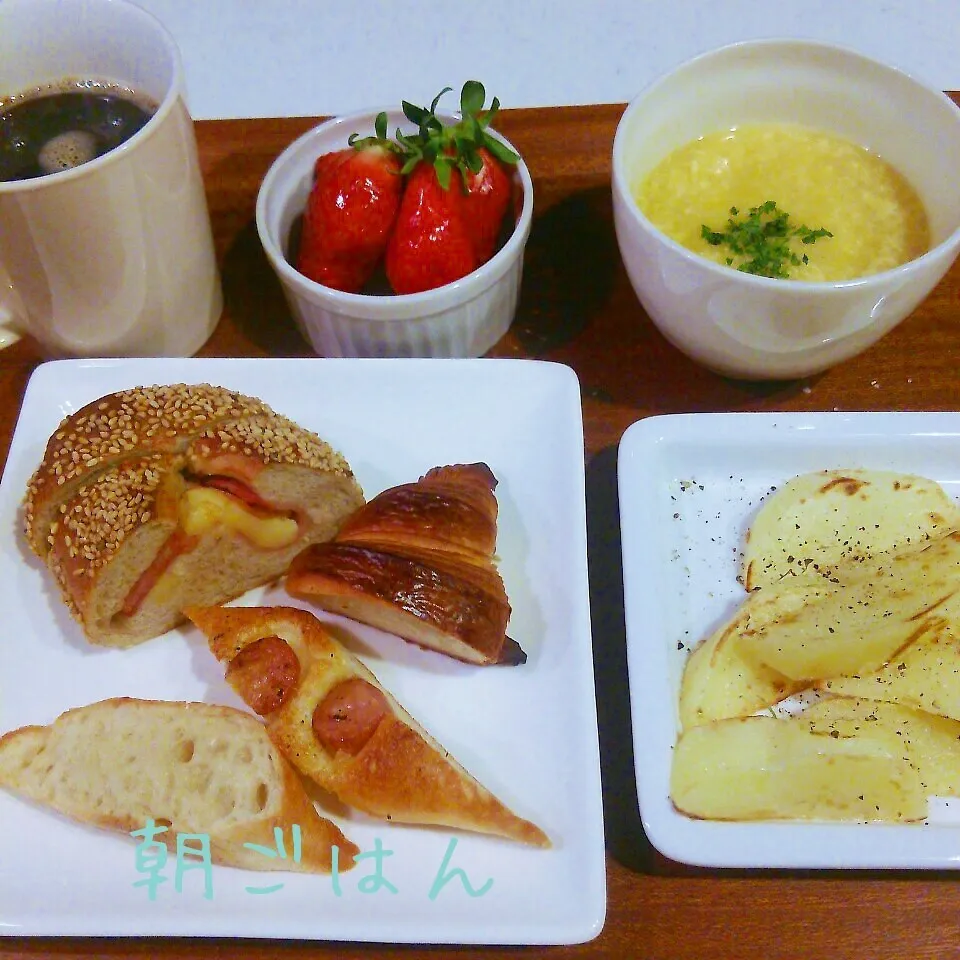 Snapdishの料理写真:朝*2015.1.25|ささなおさん