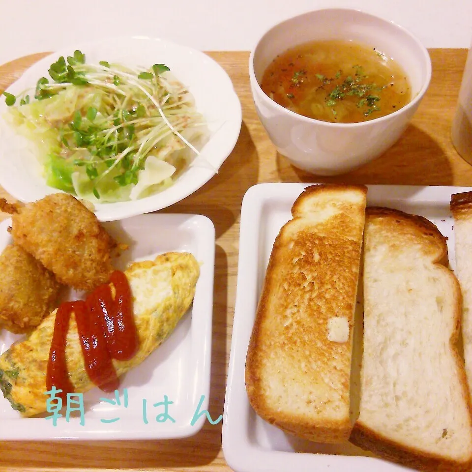 Snapdishの料理写真:朝*2014.12.30|ささなおさん