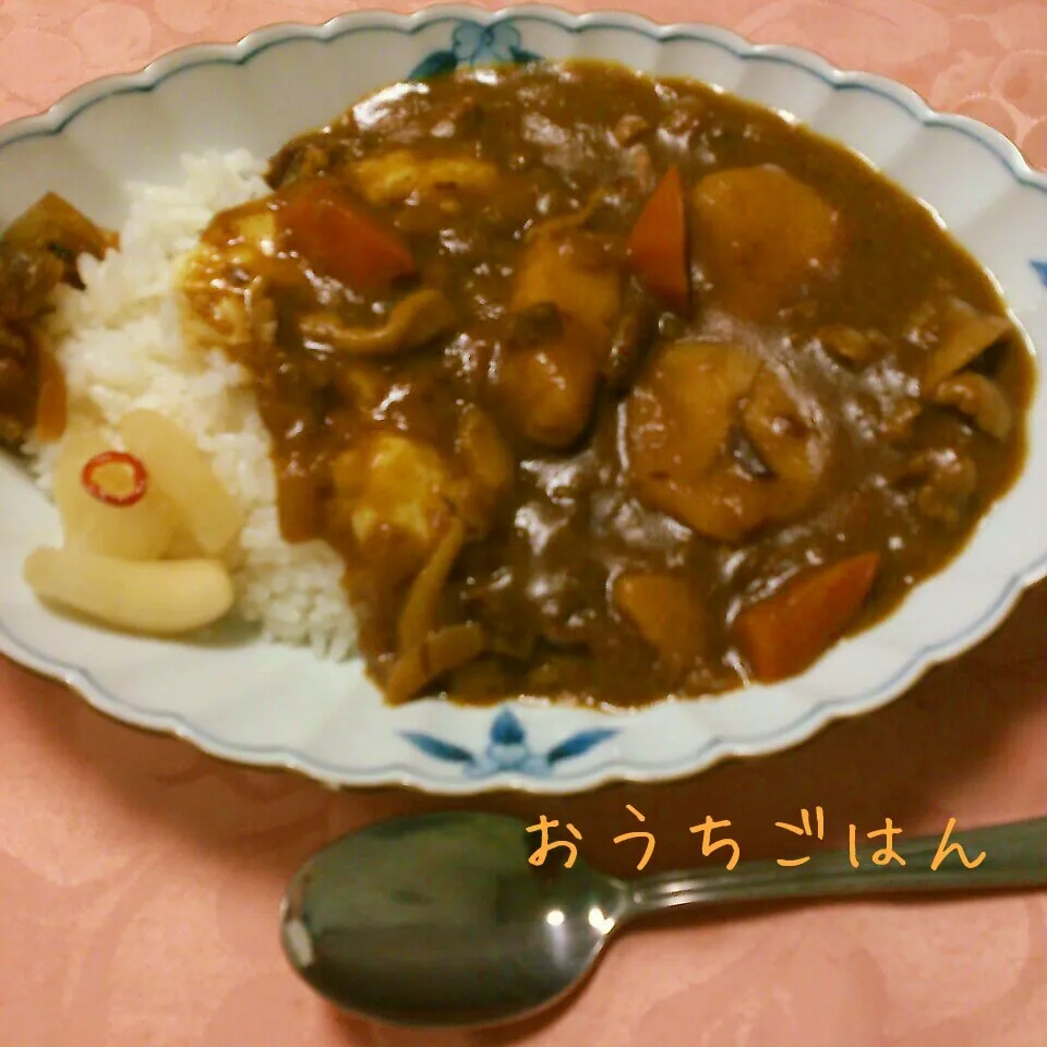 牛すじ&インカの目覚めカレー♬|おれくっしゃんさん