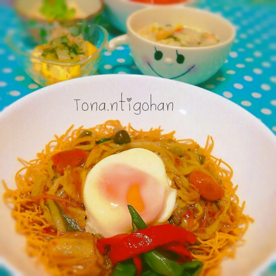 リメイク♪余ったカレーで皿うどん（笑）|tonaさん