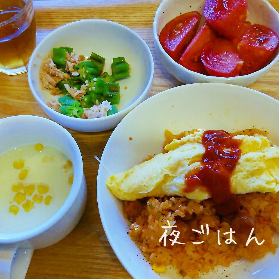 Snapdishの料理写真:夜*2014.7.13|ささなおさん