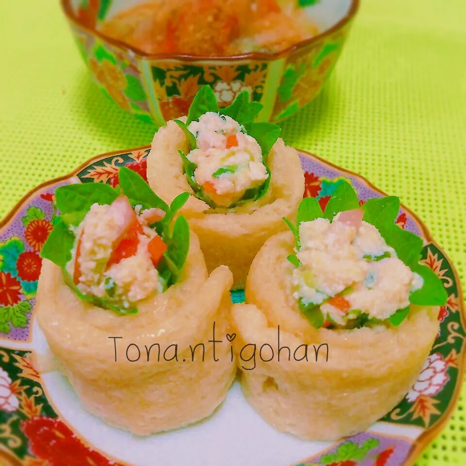 おからサラダ南関あげ巻き巻き。|tonaさん