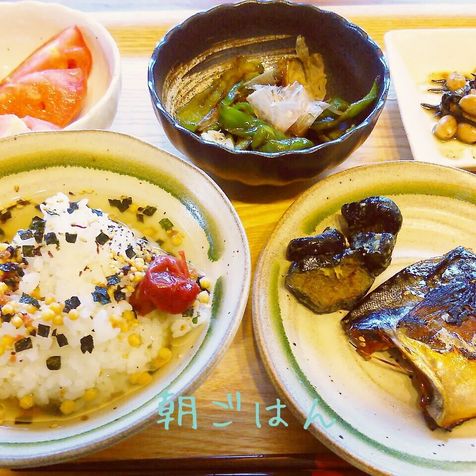 Snapdishの料理写真:朝*2014.7.9|ささなおさん