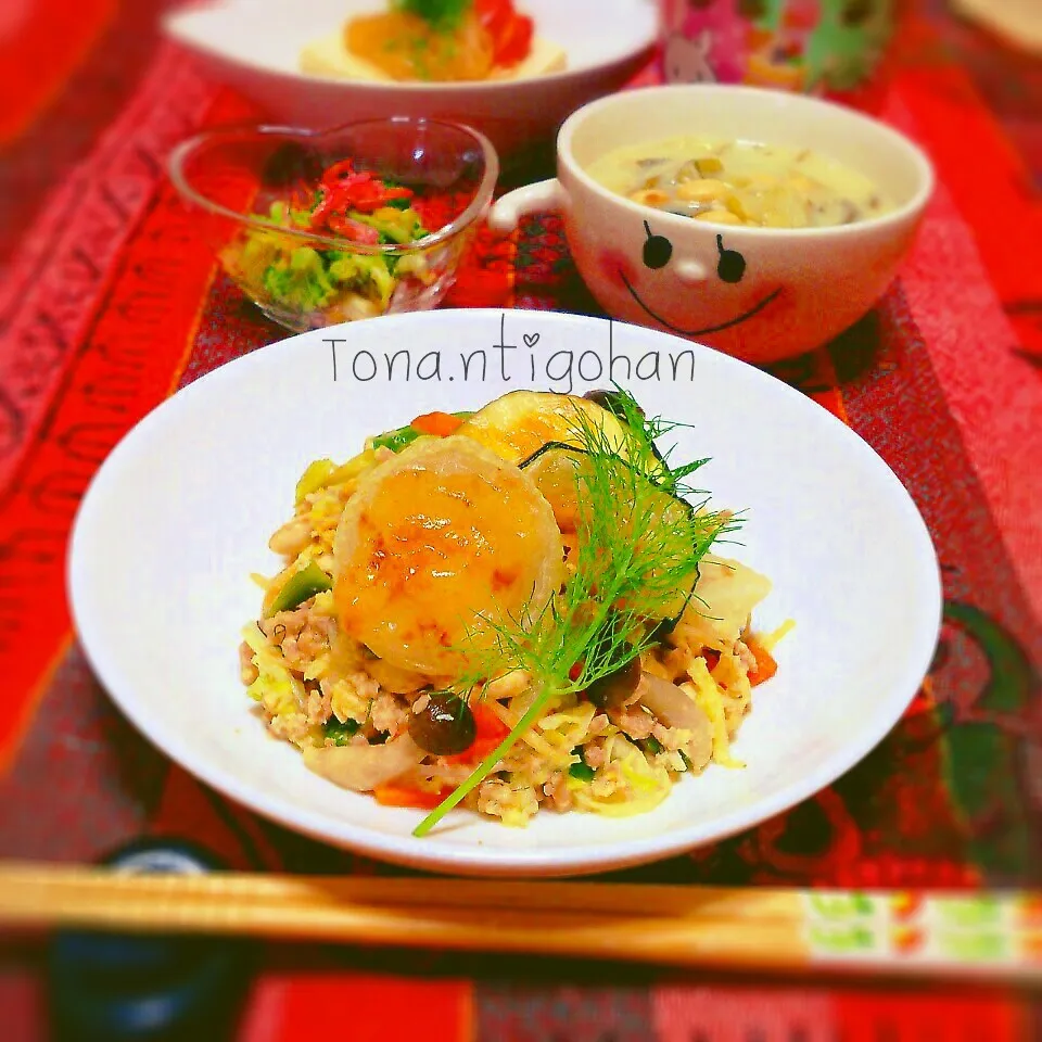 Snapdishの料理写真:スティッキオ香るお野菜炒め♪|tonaさん