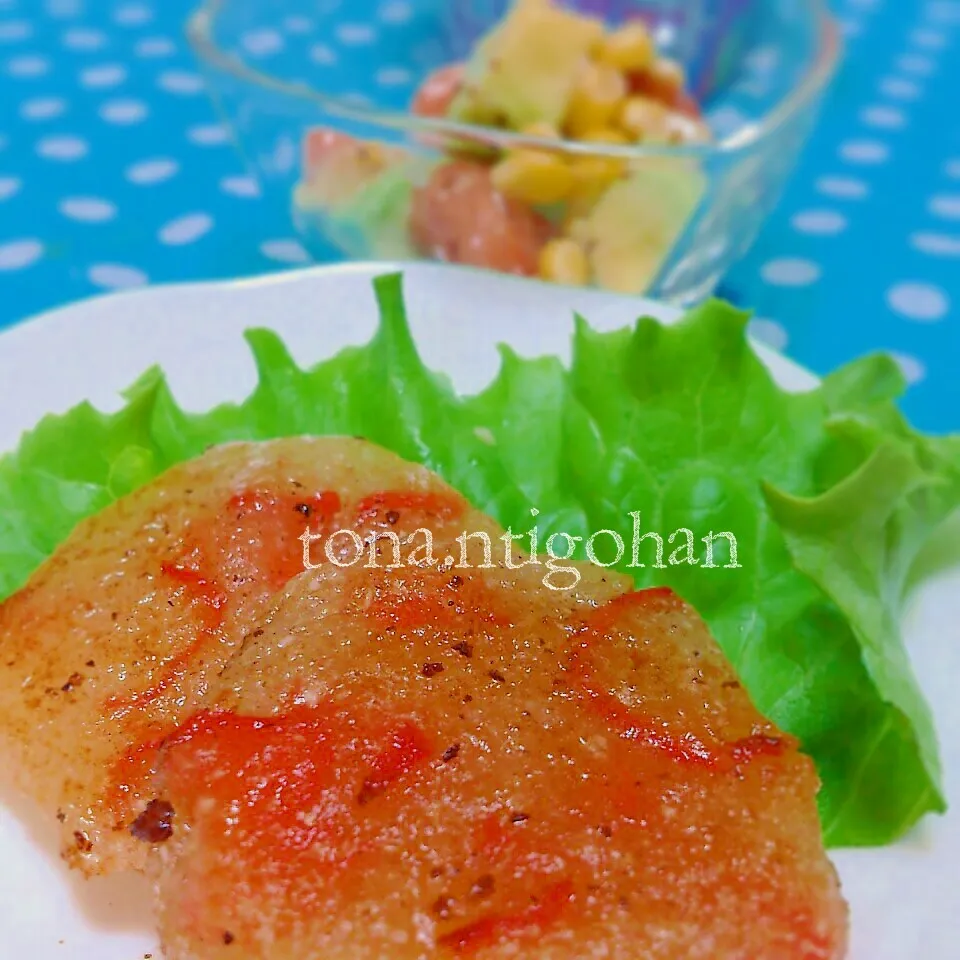 凍り豆腐&はんぺん入り大根餅|tonaさん