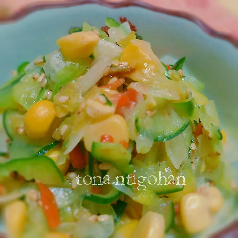 レタス&胡瓜たち梅ナムルー|tonaさん