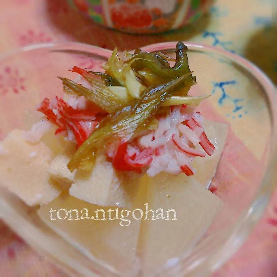 冬瓜、高野豆腐の塩麹&柚子胡椒びたし|tonaさん