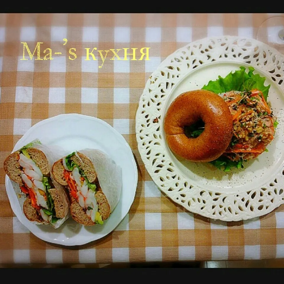 美食料理教室☆エビとアボカドのオーロラソースベーグル|ミキオさん