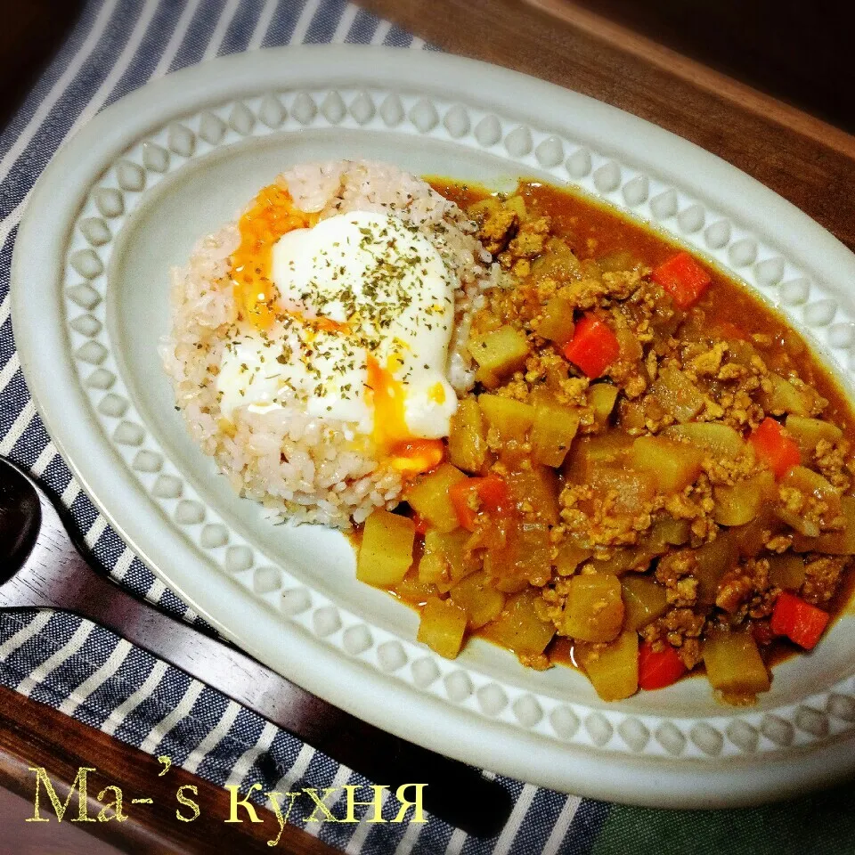 カレー粉で作る☆大根と挽き肉のカレー|ミキオさん