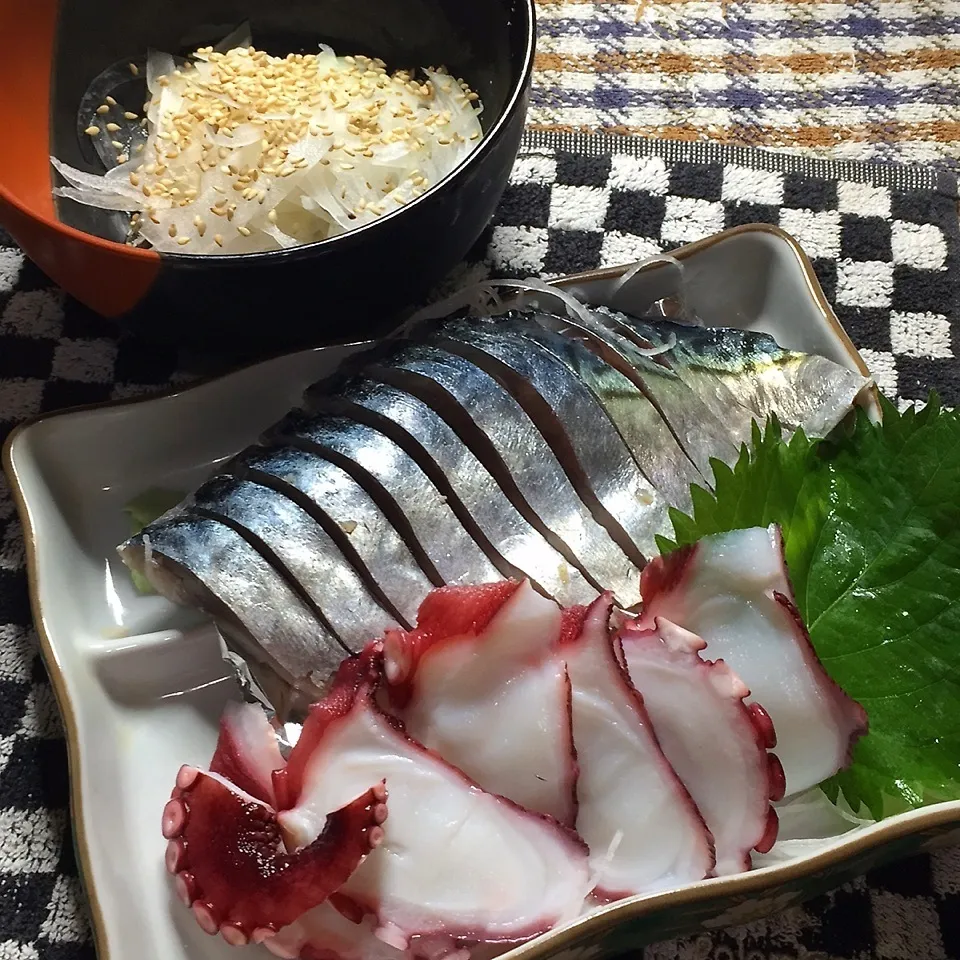 タコ、鯖、玉葱酢。|Makokoさん