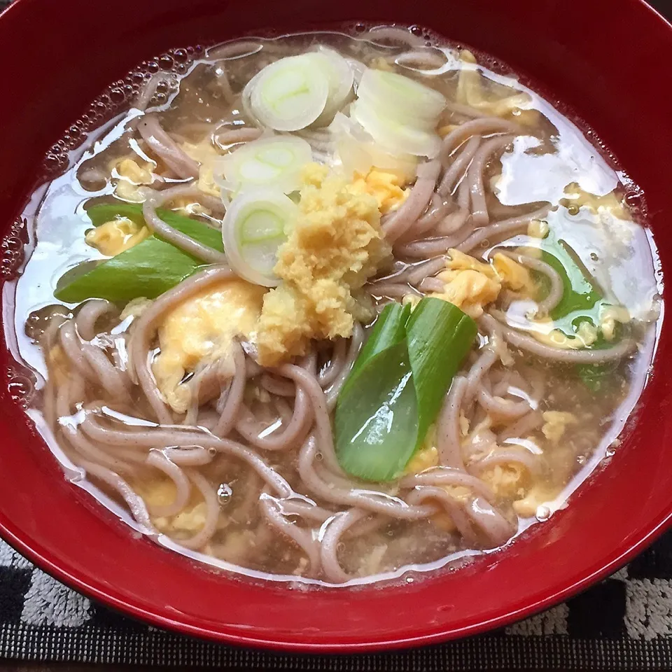 Snapdishの料理写真:かき玉蕎麦。|Makokoさん