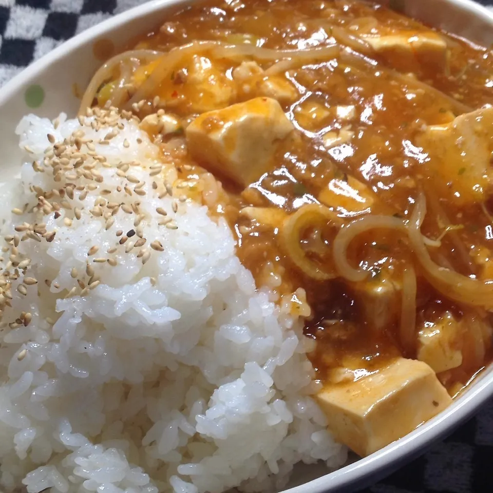 麻婆丼。ポコ様の真似。|Makokoさん