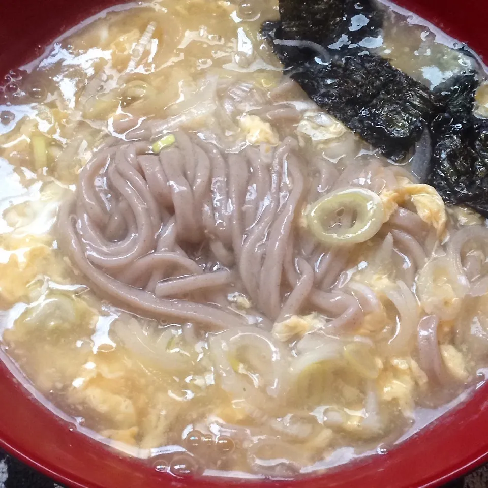 Snapdishの料理写真:かき玉蕎麦。|Makokoさん