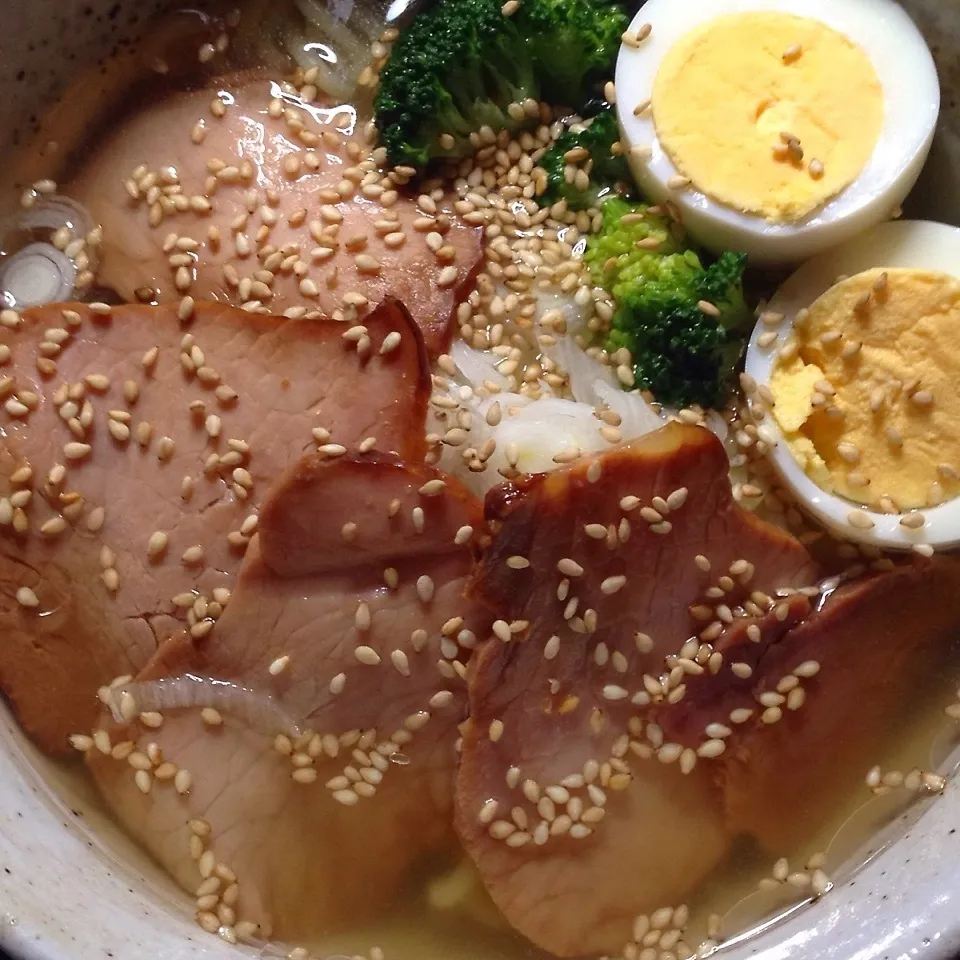 Snapdishの料理写真:塩チャーシュー麺。|Makokoさん