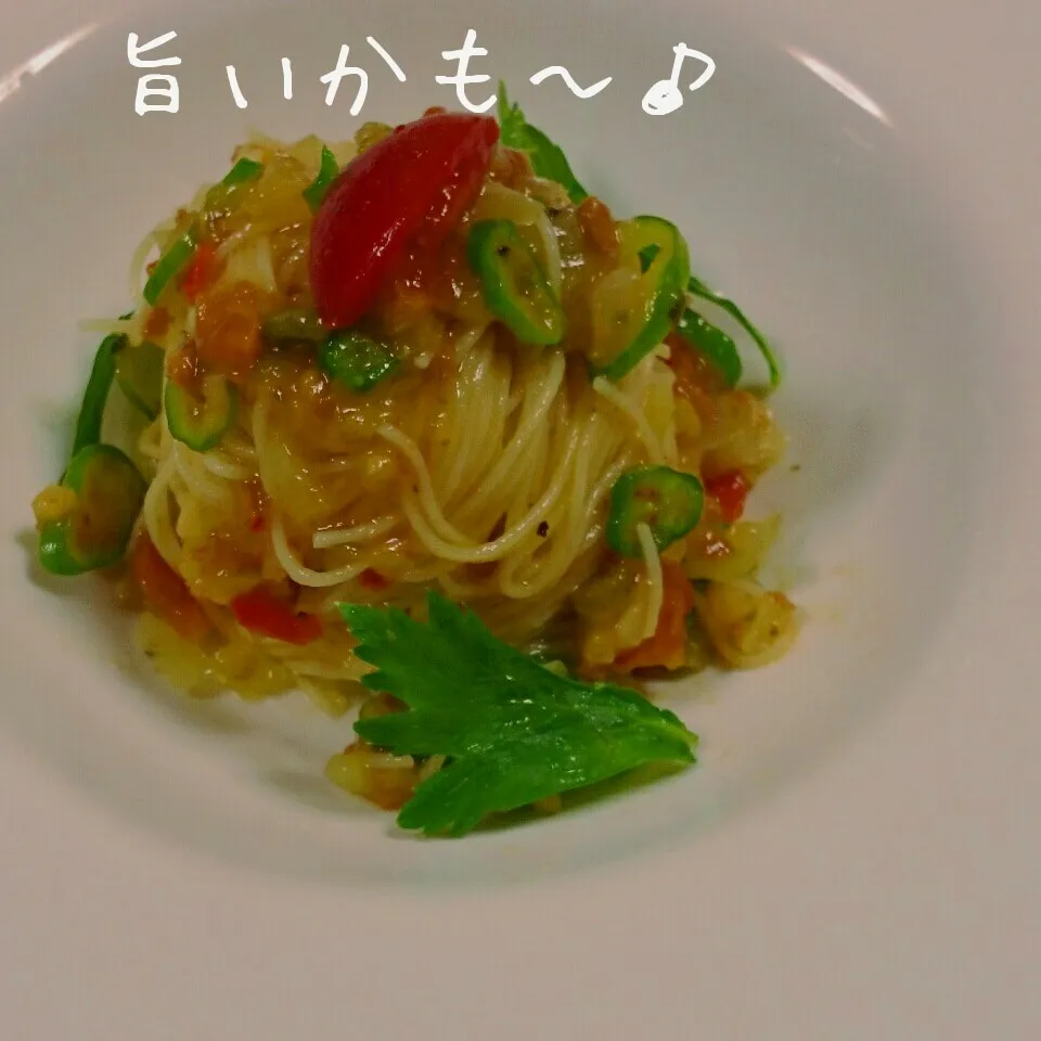 鶏肉と夏野菜の冷製ジュレのカッペリーニ|マイケルの料理さん