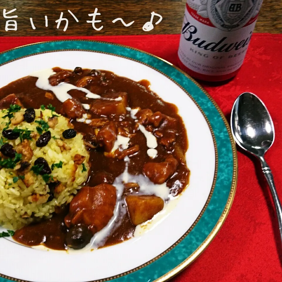 こくのあるチキンカレーサフランライス|マイケルの料理さん