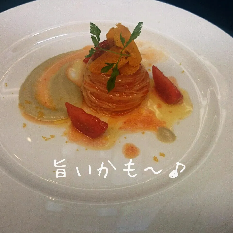 夏野菜とからすみの冷製カッペリーニ|マイケルの料理さん