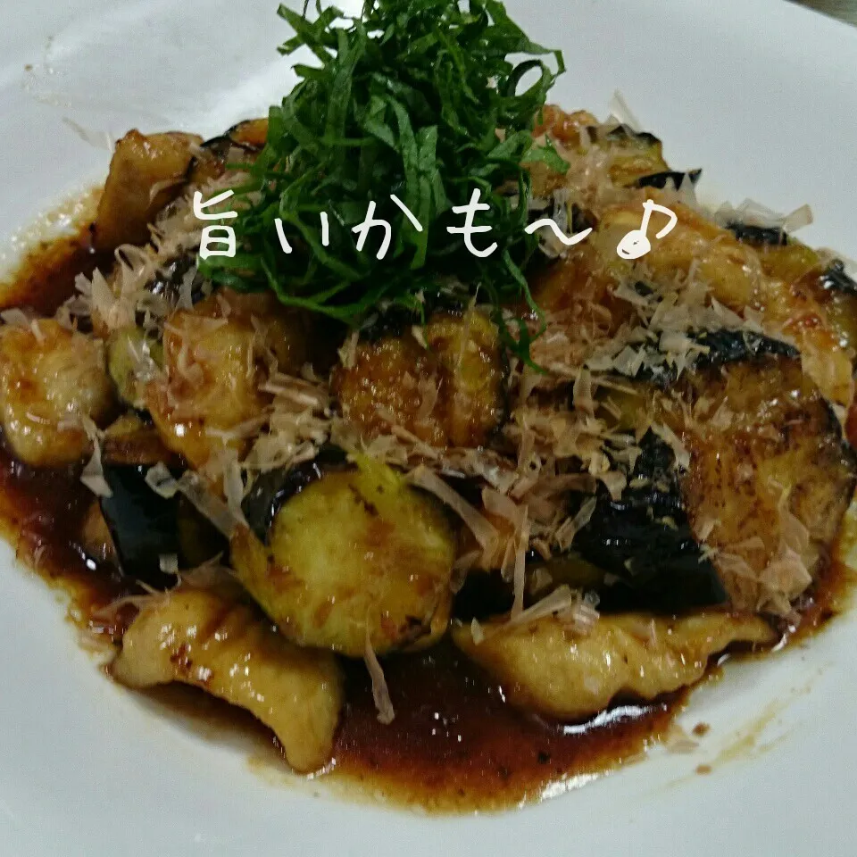 Snapdishの料理写真:鶏むね肉と茄子の|マイケルの料理さん