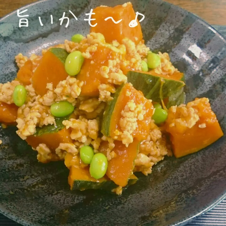 Snapdishの料理写真:あったかほくほく♪カボチャのそぼろあんかけ|マイケルの料理さん